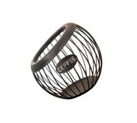 Aprilsunnyzone Elegante cesta de hierro con influencia nórdica para almacenar bocadillos frutas dulces juguetes y cápsulas de café en interiores (E)