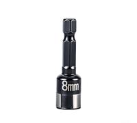 Aprilsunnyzone Enchufe hexagonal no magnético de 8 mm con retención de bola de acero para una captura segura de sujetadores y transferencia efectiva de par en reparación automotriz y de maquinaria (A)