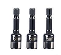 Aprilsunnyzone Enchufe hexagonal no magnético de 8 mm con retención de bola de acero para una captura segura de sujetadores y transferencia efectiva de par en reparación automotriz y de maquinaria (B)