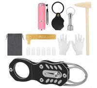 Aprilsunnyzone Equipo listo del probador de la moneda del campo con la lupa de la detección de resonancia y las herramientas del imán para la evaluación del metal precioso