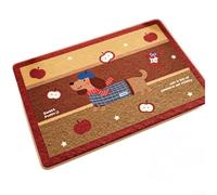 Aprilsunnyzone Felpa absorbente alfombra de piso para baños con estabilidad con respaldo de silicona en azulejos de vinilo y superficies de madera dura (B)