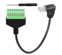 Aprilsunnyzone Fiable para adaptador de terminal RJ45 a tornillo para transmisión de datos sin problemas en configuraciones de red (arriba)