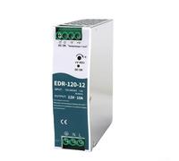 Aprilsunnyzone Fuente de alimentación de riel de 12 V CC de 120 W y 10 A de salida con protección avanzada para equipos electromecánicos y de investigación (EDR-120-12V)