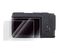 Aprilsunnyzone Funda de silicona a prueba de golpes y protectores de pantalla de vidrio templado dual para GR4 Cámara digital compacta (negro)