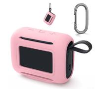 Aprilsunnyzone Funda de silicona ajustada para altavoz JBL GO5 que soporta todas las funciones mientras añade protección en capas contra caídas (rosa)