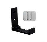 Aprilsunnyzone Gancho invisible de aleación de aluminio, se pliega cómodamente cuando no está en uso para un mínimo desorden (negro)