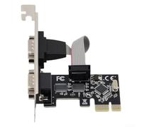Aprilsunnyzone Grado industrial dual para RS232 para adaptador serie Pcie para transmisión de datos estable en sistemas de fabricación y logística