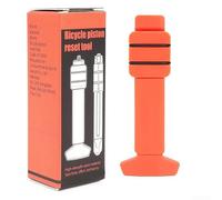 Aprilsunnyzone Herramienta hidráulica del servicio del freno de la bici para el reinicio del pistón con la construcción del polímero no metálico para evitar el daño del pistón (naranja)