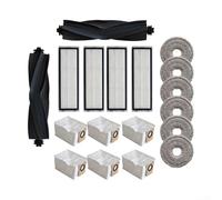 Aprilsunnyzone Kit de accesorios para aspiradora Dreame L10s Ultra para Xiaomi X10 Plus incluye cepillo principal de goma ABS, filtros HEPA, paños de limpieza, bolsas de polvo (C)