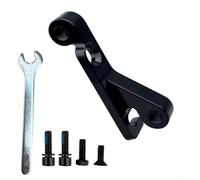 Aprilsunnyzone Kit de adaptador de freno de disco de bicicleta para montaje lateral a plano de pinza hidráulica de palanca de cambios de aleación de aluminio, adecuado para diversas condiciones de