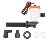 Aprilsunnyzone Kit de bomba sumergible de 800 GPH 12 V para tanques de pozo vivo con salida de 19 mm y altura de cabeza de 4 metros para entornos de agua salada (B)