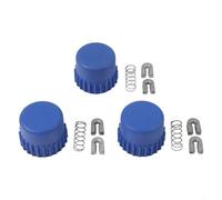 Aprilsunnyzone Kit de reconstrucción T35 para cabezal de recortadora, paquete de 3 incluye 2.5 perillas de tope, 6 ojales y 3 resortes para modelos 123L 224L SRM210