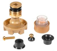 Aprilsunnyzone Kit de reparación de grifo exterior con mango de metal, tornillos RK-14MH RK-17MH, tuerca, arandela, válvula para un mantenimiento fiable del grifo (RK-17MH)