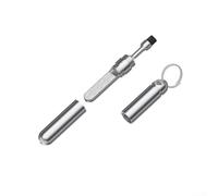 Aprilsunnyzone Lima de uñas de acero inoxidable y cepillo de limpieza de aleación de zinc con llavero para teclado de pantalla de teléfono inteligente y cuidado de dispositivos portátiles