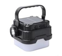 Aprilsunnyzone Linterna LED recargable USB-C portátil para tienda de campaña Iluminación al aire libre Brillo ajustable Modo estroboscópico y sello impermeable confiable (SL-013 Negro)