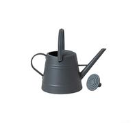 Aprilsunnyzone Maceta de riego de plástico de 3 8 L con mango ergonómico de bloqueo vertical y boquilla para riego preciso en jardinería doméstica (gris oscuro)