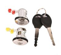 Aprilsunnyzone Par de cilindros de bloqueo de puerta para Nissan para Frontier 1998-2004 para Altima 1998-2003 para Pathfinder 1996-2004 para Xterra 2000-2004 con llave para H0600-3J125 H0600-3S500