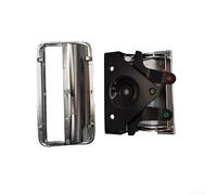 Aprilsunnyzone Para Chevrolet C1500 C2500 C3500 K1500 K2500 K3500 Pickup Truck Repuesto de manija de puerta trasera de 1988 a 2000 compatible con números OE 15991785 15991786 77077 76105 (galvanizado)