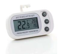 Aprilsunnyzone Para refrigerador Termómetro de refrigeración con pantalla LCD digital para vigilancia de temperatura constante (blanco)