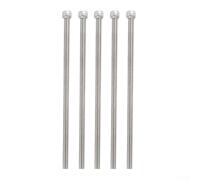 Aprilsunnyzone Pernos adaptadores de elevación de vástago de bicicleta de montaña, 5 unidades, M6 x 156 mm, sujetadores de acero inoxidable 304 para montaje de marco