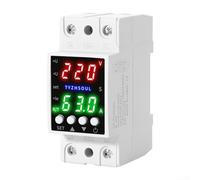 Aprilsunnyzone Protector de voltaje automático con pantalla LCD dual para protección contra sobrecorriente y monitoreo inteligente en tiempo real más función de retardo operado por el usuario