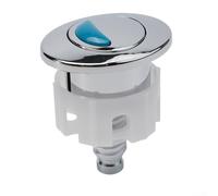 Aprilsunnyzone Pulsador de inodoro para tanques de cisterna de doble descarga con características de ahorro de agua, chapado en cromo y equipado con resorte de acero inoxidable de larga duración