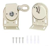 Aprilsunnyzone Soporte ajustable para persianas enrollables para exteriores con construcción resistente al viento y montaje seguro para instalaciones de sombra basadas en deslizadores (beige)