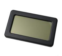 Aprilsunnyzone Termómetro digital para interiores y medidor de humedad con LCD, registra datos máximos/mínimos, medición precisa en interiores para el hogar, oficina, sótano (negro)