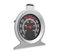 Aprilsunnyzone Termómetro mecánico para horno hecho de acero inoxidable 304 con cubierta de vidrio resistente al calor para lecturas fiables sin baterías (B)
