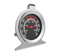 Aprilsunnyzone Termómetro mecánico para horno hecho de acero inoxidable 304 con cubierta de vidrio resistente al calor para lecturas fiables sin baterías (A)