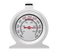Aprilsunnyzone Termómetro mecánico para horno hecho de acero inoxidable 304 con cubierta de vidrio resistente al calor para lecturas fiables sin baterías (D)