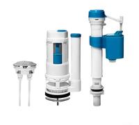 Aprilsunnyzone Válvula de llenado de tanque de inodoro ABS para un control fiable del flujo de agua diseñada para compatibilidad con tanques de inodoro residenciales comunes (juego de 28 piezas)