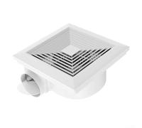 Aprilsunnyzone Ventilador de escape de techo de bajo ruido con motor CC sin escobillas para un flujo de aire constante en baños y guardarropas (8 pulgadas)