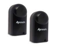 APRIMATIC ER48 - Par de fotocélulas universales - Infrarrojos - DC 12-24 V - Exterior - Aplicación a pared - Compatible con cualquier sistema de automatización de puerta - Negro