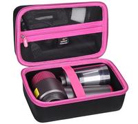 Aproca Estuche de almacenamiento compatible con aspiradora inalámbrica de mano EYYA, bolsa rígida portátil para accesorios, negro con rojo (solo funda)