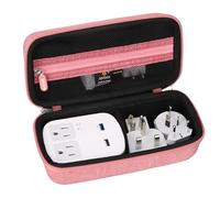 Aproca Estuche protector de viaje duro rojo para Ceptics World Travel Adapter Kit