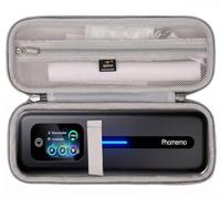 Aproca Funda compatible con impresora portátil Phomemo M832D/TATTMUSE A285M/JADENS, bolsa rígida de almacenamiento para accesorios, gris (solo funda)