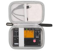 Aproca Funda rígida de viaje negra para sintonizador Korg TM70 (TM70TBK), Korg TM60BK y WEGROWER sintonizador metrónomo y accesorios