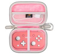 Aproca Funda rígida portátil rosa para gamepad Bluetooth 8Bitdo Lite 2 y accesorios