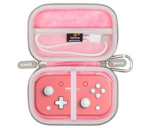Aproca Funda rígida portátil rosa para gamepad Bluetooth 8Bitdo Lite 2 y accesorios