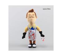 (Apron 30cm)5 Linterna Hola Vecino Carnicero Vecino Peluche Figura Juguete Muñeca Relleno