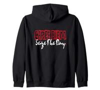 Aprovecha el día: Vive la Vida sin arrepentimientos Sudadera con Capucha