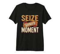 Aprovecha tu Momento Tipografía Motivacional Retro Camiseta Premium