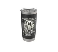 Aprovecha tu propia carta del tarot mago Vaso térmico de acero inoxidable de doble pared