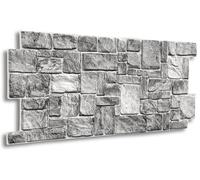 Aprox. 15 unidades (7 metros cuadrados) de azulejos de PVC en 3D en forma de paneles para el revestimiento de paredes, con un diseño de imitación de la madera o la piedra y 1 mm de grosor