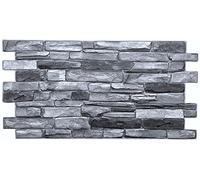 Aprox. 15 unidades (7 metros cuadrados) de azulejos de PVC en 3D en forma de paneles para el revestimiento de paredes, con un diseño de imitación de la madera o la piedra y 1 mm de grosor