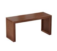 APRTAT Banco de comedor de bambú para interiores, banco largo para zapatos, bancos de madera modernos para exteriores, banco de bambú de 35 pulgadas para sala de estar, pasillo, dormitorio, baño