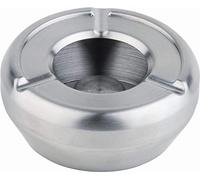 APS 00091 Cenicero Ø 12cm, H: 4.5cm acero inoxidable, satinado, pulido, con la cubierta corta-aires