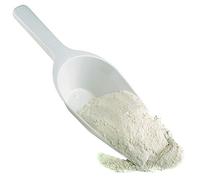 APS 00610 Mehlschaufel 250 mm, stehend, ca, 25 x 9cm, Höhe 4,5 cm, Kunststoff, PP weiß, stehende Schaufel, auch für Flüssigkeiten, geeignet !!