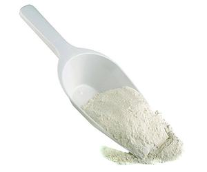 APS 00611 Harina cucharada 310 mm, de pie cerca de 31 x 12 cm, altura 5,5 cm de plástico, PP blanco, Pala, adecuado para líquidos
